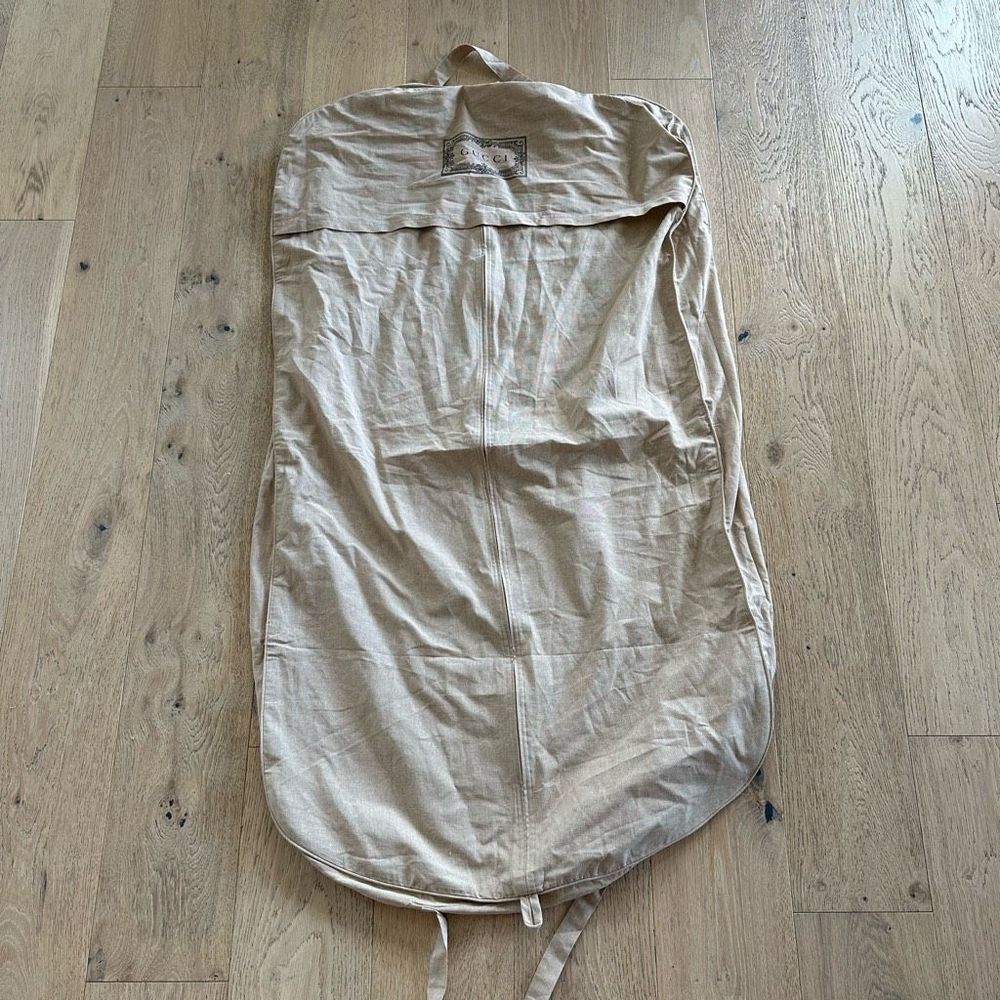 Gucci Garment Bag Travel Clothes Suit Jacket Case 110x60x10cm Cotton Woven